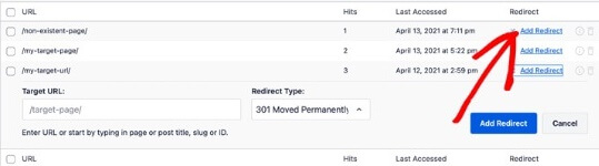 Add Redirect Button