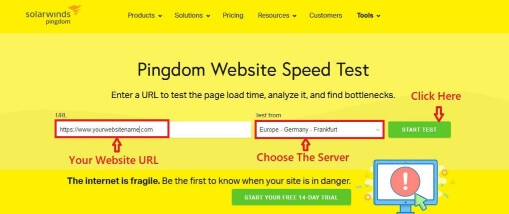 Check Speed On Pingdom